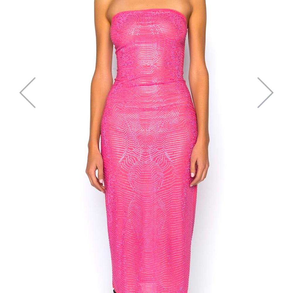 Pink sequin dress